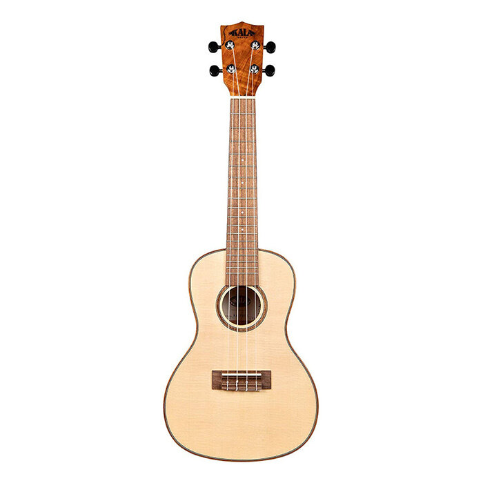 Kala KA-FMCG Concert Solid Spruce Top - Flame Maple B/S