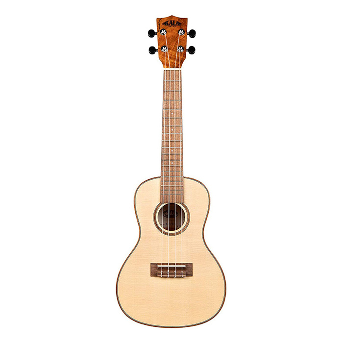Kala KA-FMCG Concert Solid Spruce Top - Flame Maple B/S