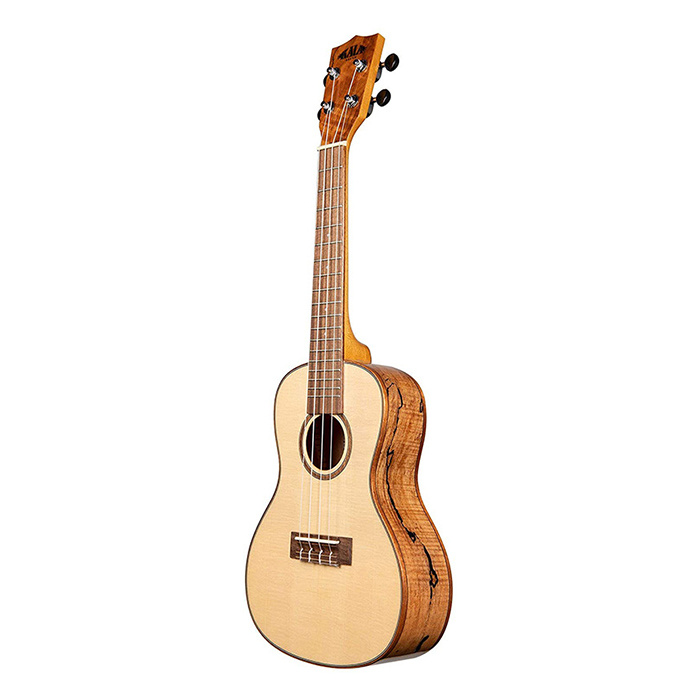 Kala KA-FMCG Concert Solid Spruce Top - Flame Maple B/S