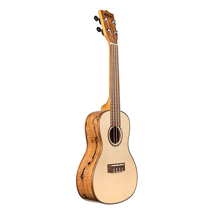 Kala KA-FMCG Concert Solid Spruce Top - Flame Maple B/S