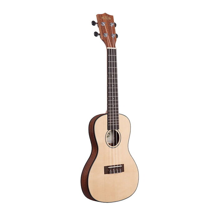 Kala KA-SSTU-C Travel Ukulele, Concert, Spruce Top, with Bag