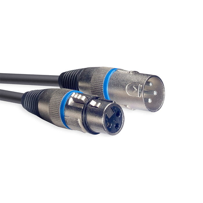 Stagg 3M/10F Blue Microphone Cable XLRf−XLRm