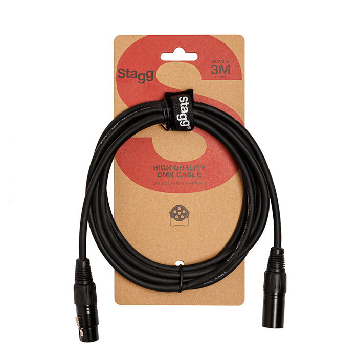 Stagg Stagg 3M/10FT DMX CABLE XLRf−XLRm 3P