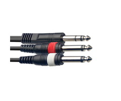 Stagg 1M/3FT Split MLD ST.PLUG−2PLUG
