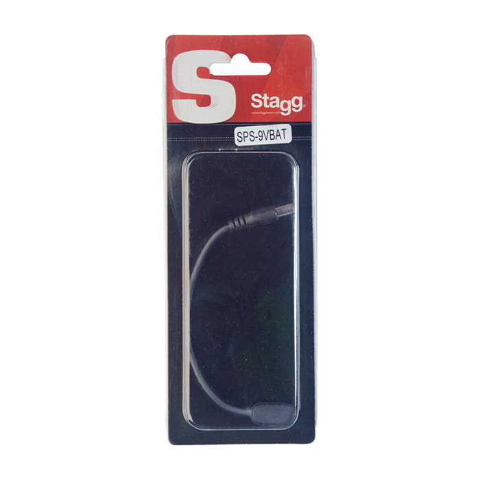 Stagg 15cm DC Power Cable MALE−BAT.9V