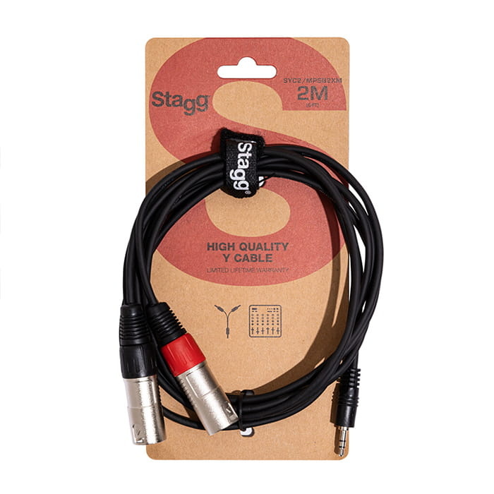 Stagg 2M/6F SPLIT miniST.PLUG −2XLRm