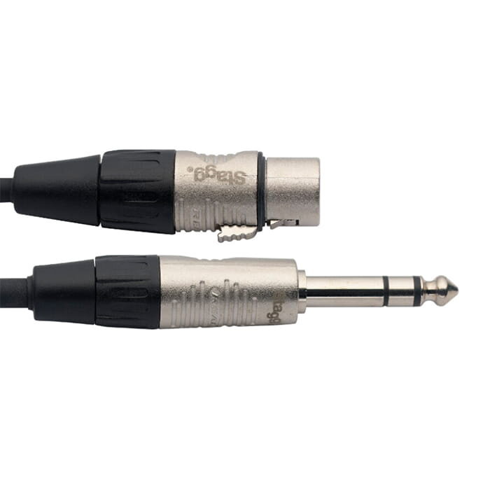 Stagg 3M/10FT AUDIO STER.PLG−XLRf DL