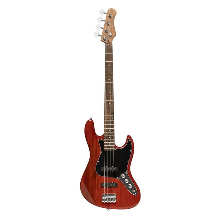 Stagg 4-String Electric Bass Guitar Fiesta Red