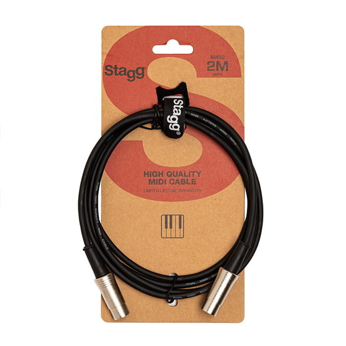 Stagg 2M/6FT Midi Cable Metal DINm