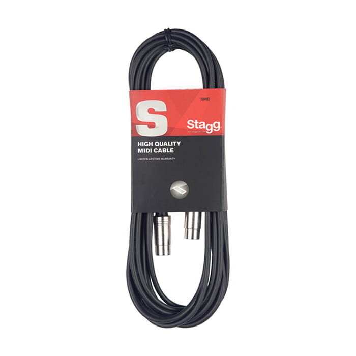 Stagg 1M/3FT Midi Cable Metal DINm