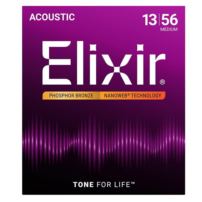 Elixir Elixir (3 Pack 16102) Ac Nanoweb Phos Bronze Medium 13-56