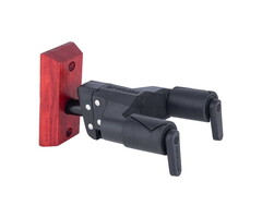 Hercules Guitar Hanger Burgundy Wood Base