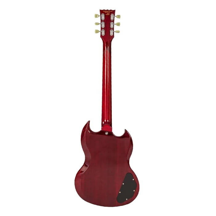 Vintage VS6 L/Hand Guitar- Cherry Red