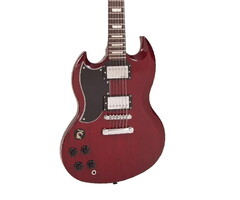 Vintage VS6 L/Hand Guitar- Cherry Red