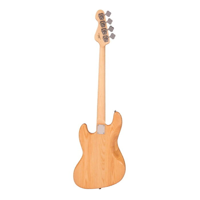 Vintage VJ74 Left Hand Bass - Maple Board - Natural Ash Body