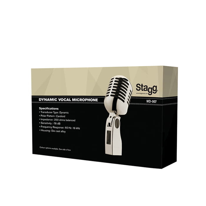 Stagg MD007CRH Dynamic Microphone 50'S Chrome