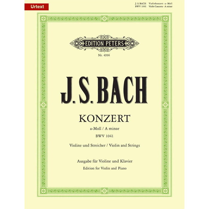 Bach: Concerto No. 1 in A minor BWV 1041 (Violin & Piano)