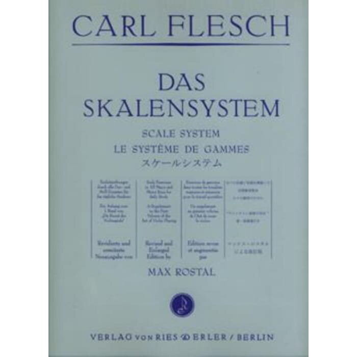Flesch: Scale System for Violin