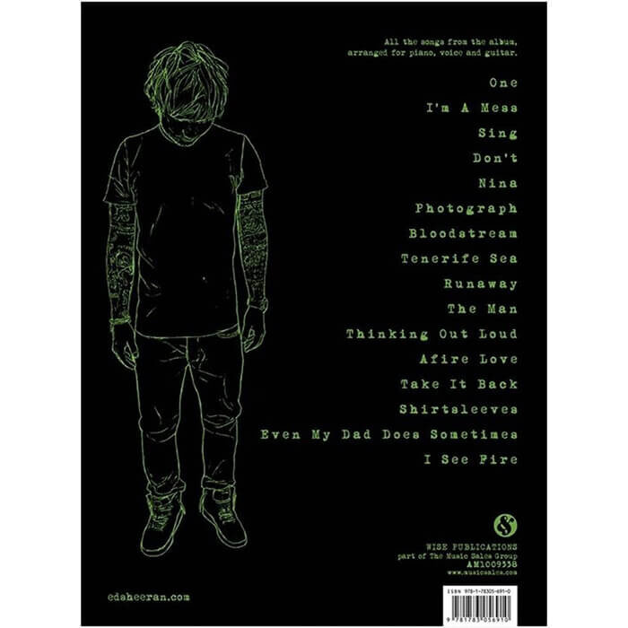 Sheeran Ed X Piano Vocal Guitar Book
