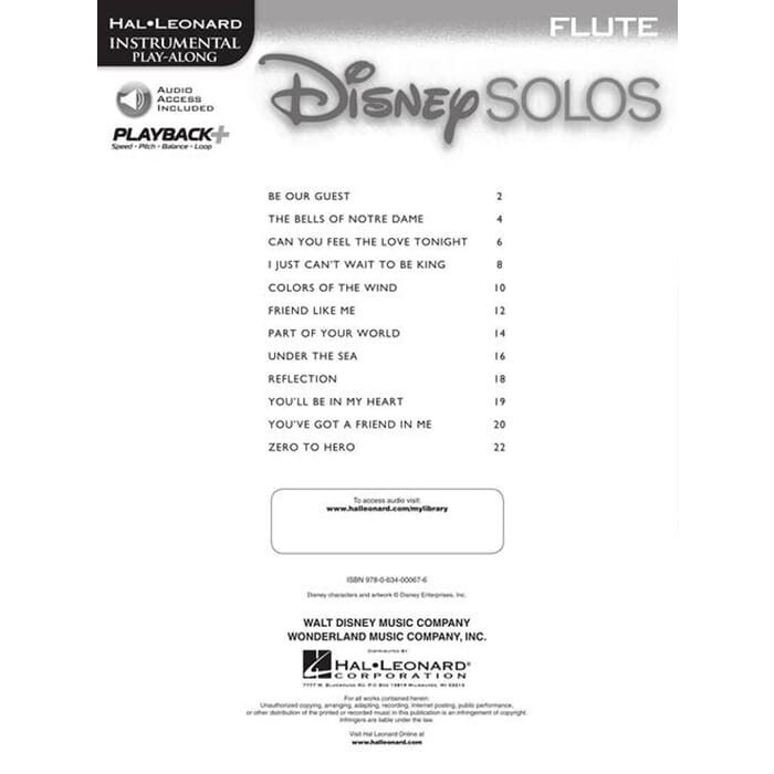 Disney Solos For Flute