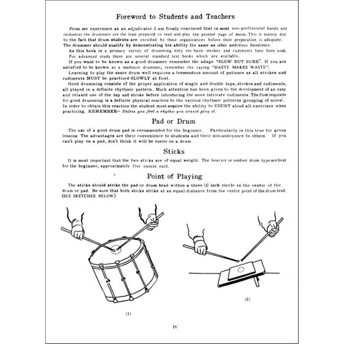 A Tune A Day For Drums Book One