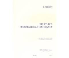Freddy Alberti: 10 Etudes Progressives ET Techniques harp