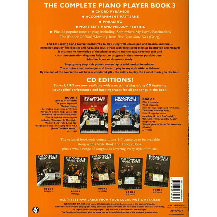 The Complete Piano Player: Book 3 - Cd Edition