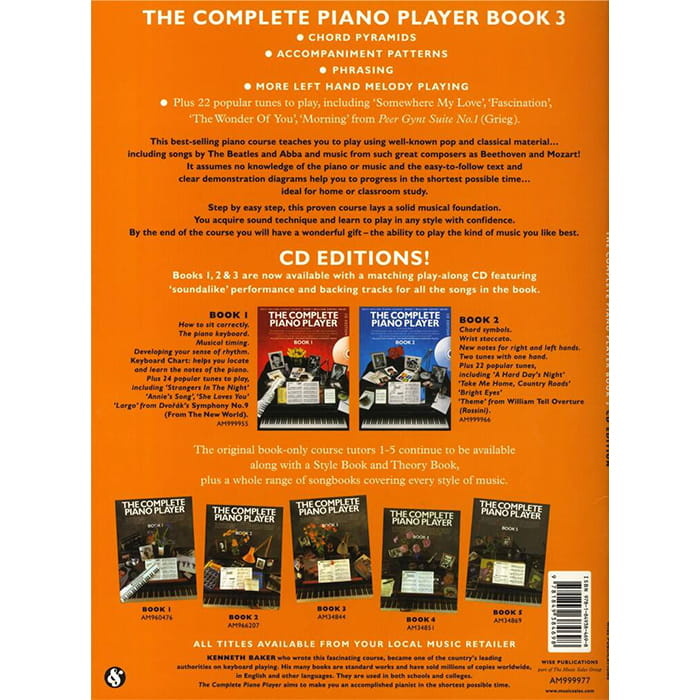 The Complete Piano Player: Book 3 - Cd Edition