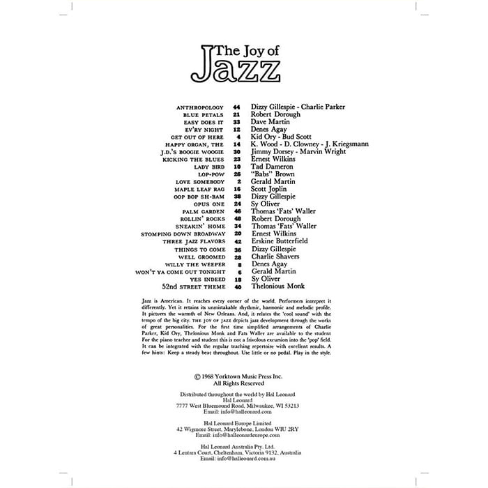 The Joy Of Jazz