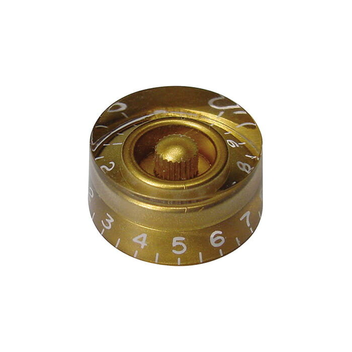 Boston Transparent Guitar Knob Gold
