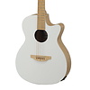 Applause Acoustic Guitar Jump Bamboo OM Cut Electro White Top