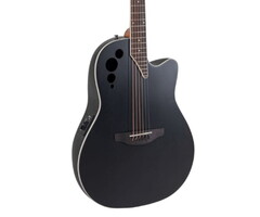 Applause E-A Guitar MS Mid-Cut AE44-5S Black Satin