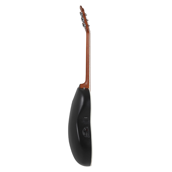 Ovation Celebrity Trad PL Guitar CS24P-NBM-G Mid-Cutaway, Nutmeg Burled Map