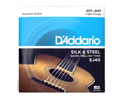D'Addario Set Folk Silk & Steel Acoustic Guitar String
