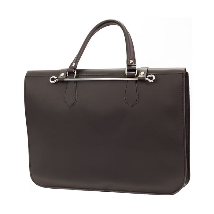 Montford Leather Music Case Embossed Logo - Black