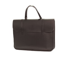 Montford Leather Music Case Embossed Logo - Black