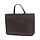 Leather Music Case Embossed Logo - Black
