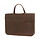 Leather Music Case  Embossed Logo - Brown