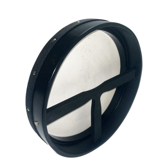 Koda Bodhran  14" X 3" Black - Green Square Celtic Knot With Bag & Beater
