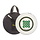 Bodhran  14" X 3" Black - Green Square Celtic Knot With Bag & Beater
