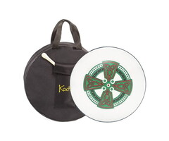 Koda Bodhran  14" X 3" Black - Orange And Green Celtic Cross With Bag & Beater