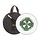 Bodhran  14" X 3" Black - Orange And Green Celtic Cross With Bag & Beater