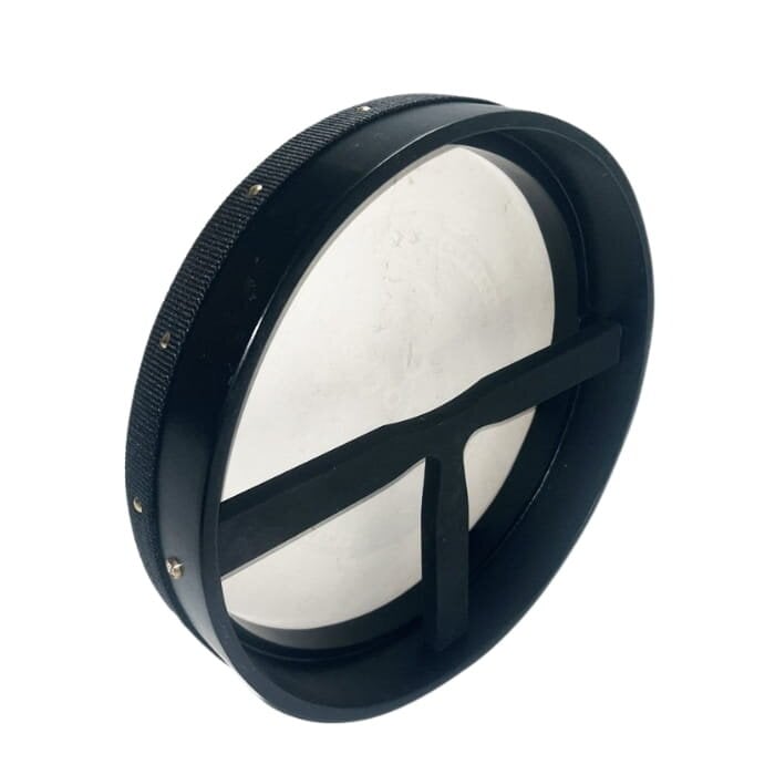 Koda Bodhran  14" X 3" Black - Orange And Green Celtic Cross With Bag & Beater