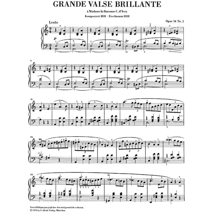 Walzer A-Moll Op. 34 No. 2