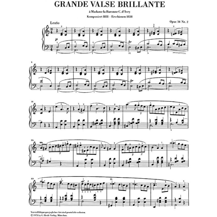 Walzer A-Moll Op. 34 No. 2