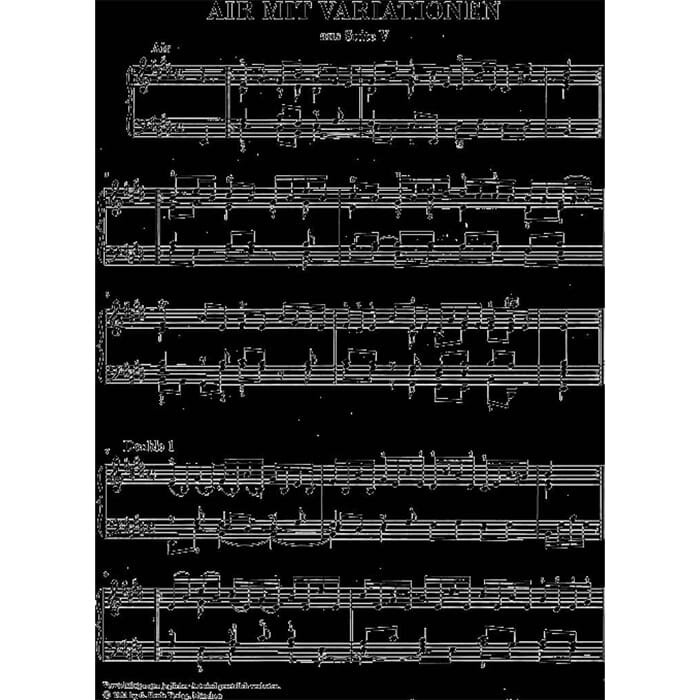 Air With Variations From Suite In E Major