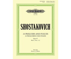Shostakovich: 24 Preludes & Fugues, Op.87 - Book 1 (Piano Solo) (Edition Peters)