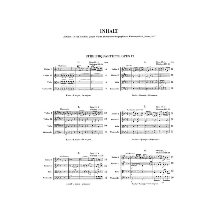 String Quartets Volume III, Op. 17
