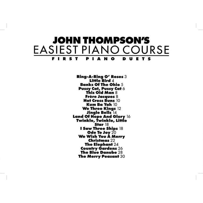 John Thompson’s Easiest Piano Course First Piano Duets