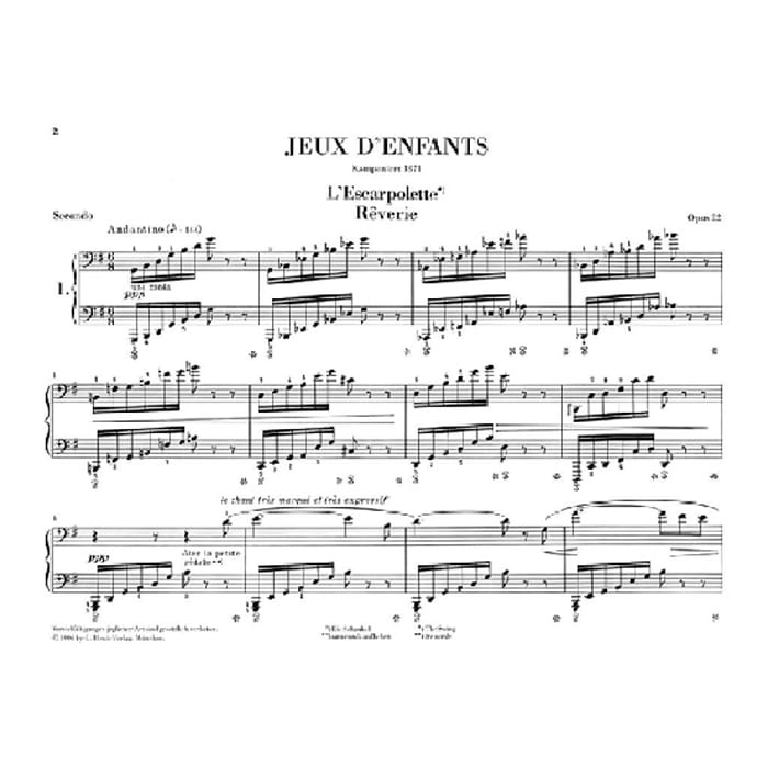 Jeux D'Enfants Op. 22